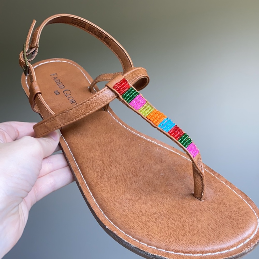 Faded Glory Beaded Sandals